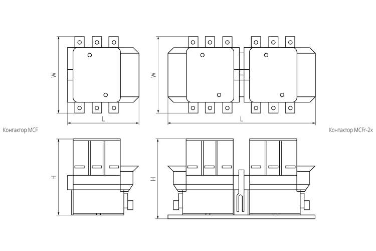 Контактор MCF-115А 230В TAKEL