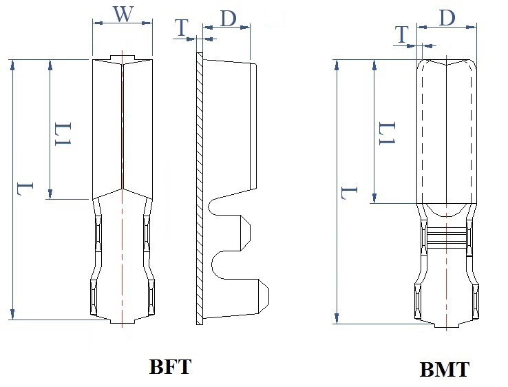 Конектор круглий без ізоляції BFT 0.5-1.5/3.5 (роз'єм 