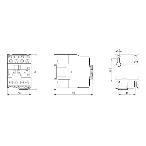 Контактор малогабаритний КМІ 2-32-10 32А 230В 1HO
