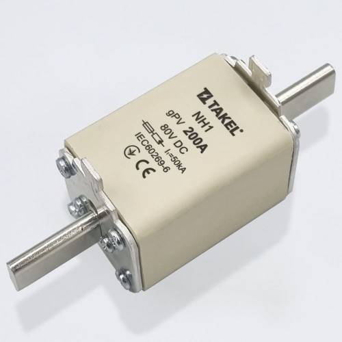 Плавка вставка запобіжника NH1 200А 80V DC TAKEL