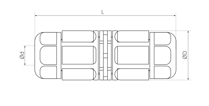Конектор для кабелю L-20 IP-68 3 pin