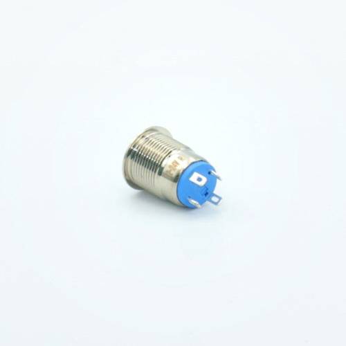 Кнопка металева КНМ-UL-12-HJ-E 9-24V 1NO висока 5A, червоний TAKEL