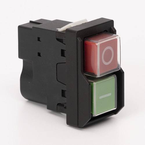 Пускова електромагнітна кнопка ESSB-11BC 4pin, чорна рамка