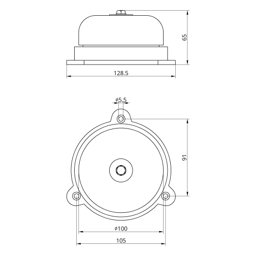 Дзвоник гучного бою EBL-1001 (100мм)
