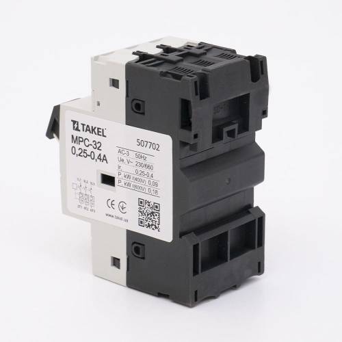 Вимикач автоматичний захисту двигуна MPC-32 0.25-0.4А TAKEL