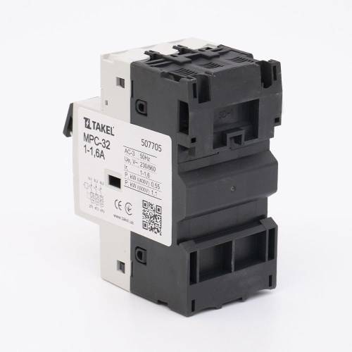 Вимикач автоматичний захисту двигуна MPC-32 1-1.6А TAKEL 