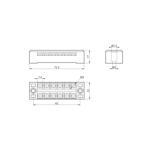 Клемна колодка TB- 1506
