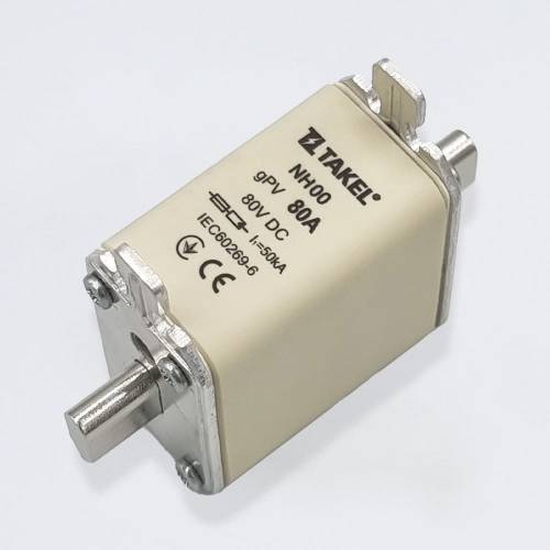 Плавка вставка запобіжника NH00 80А 80V DC TAKEL