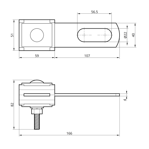 Затиcкач анкерний натяжний KW165 (4x16-35мм2) TAKEL