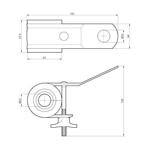 Зажим подвесной PS435 (4×16-35мм2) TAKEL