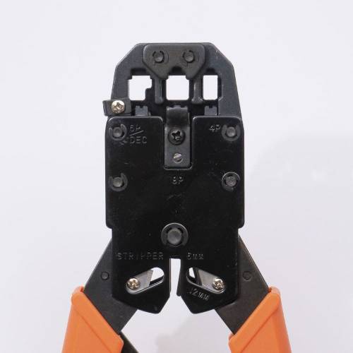 Інструмент HT-2008R для обрізання, зачищення и обпресовування мережних проводів