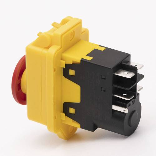 Пускова електромагнітна кнопка ESSB-62YC 5pin, жовта рамка