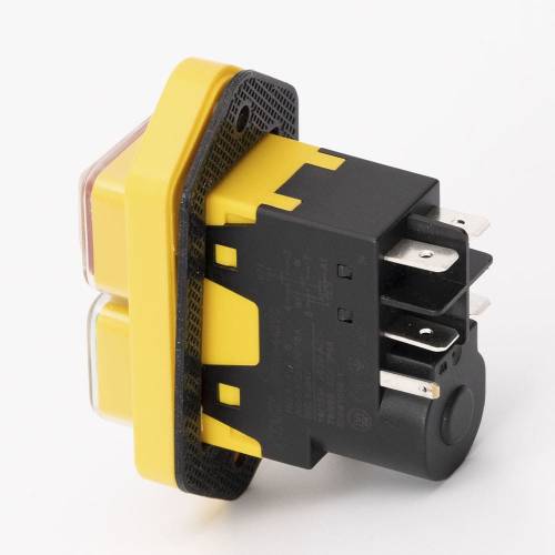 Пускова електромагнітна кнопка ESSB-142YC 5pin, жовта рамка
