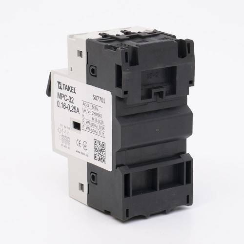 Вимикач автоматичний захисту двигуна MPC-32 0.16-0.25А TAKEL