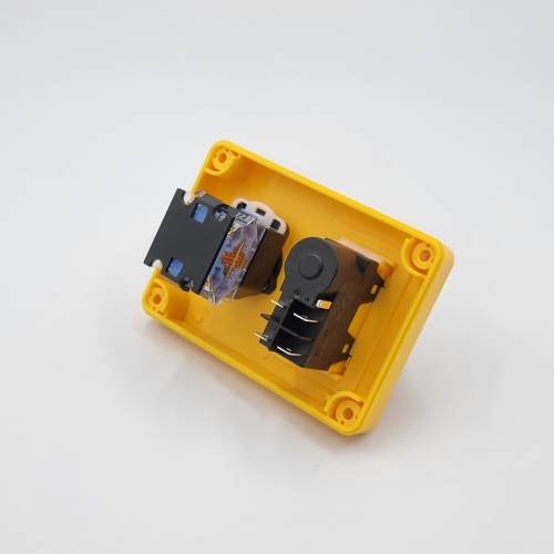 Пост кнопковий електромагнітний ESSB-212YC 5pin з аварійною кнопкою TAKEL