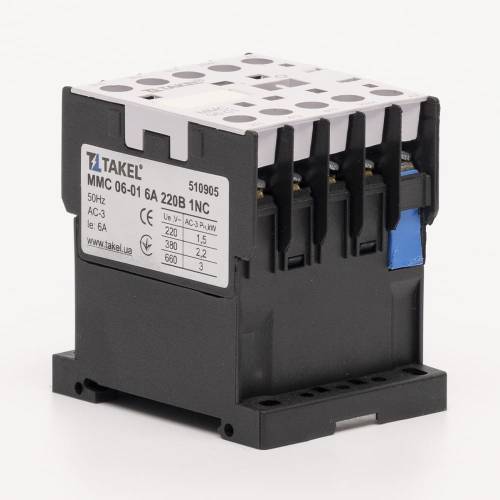 Контактор MMC 06-01 6А 220В 1NC TAKEL