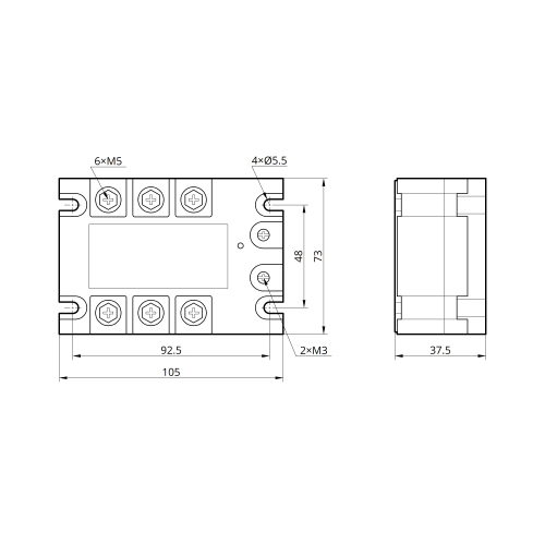 Реле твердотільне SSR-3 DA4810 10А TAKEL