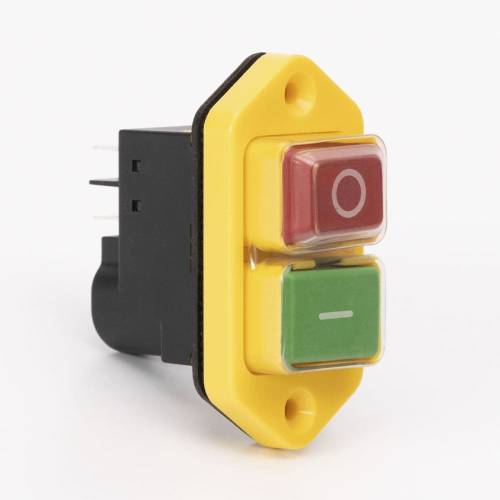 Пускова електромагнітна кнопка ESSB-142YC 5pin, жовта рамка