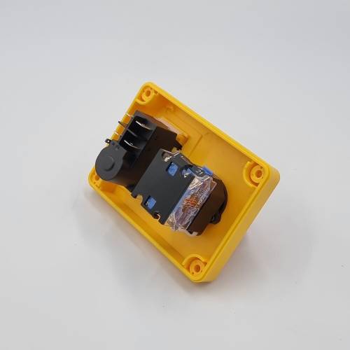 Пост кнопковий електромагнітний ESSB-212YC 5pin з аварійною кнопкою TAKEL