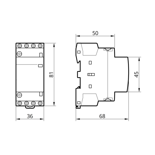 Контактор модульний КМ-2-25-40 25А 4NO TAKEL