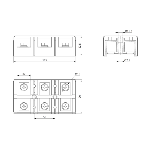 Клемна колодка TC-4003 CU TAKEL