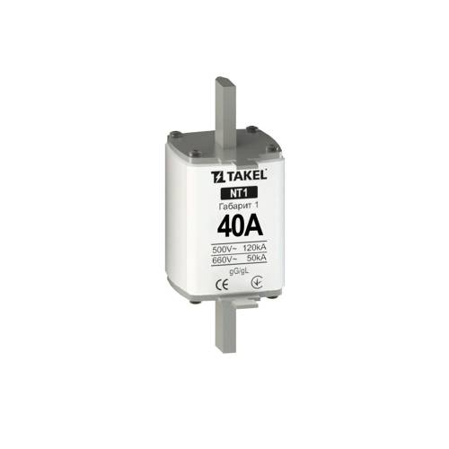 Плавка вставка запобіжника NT1 40А TAKEL 
