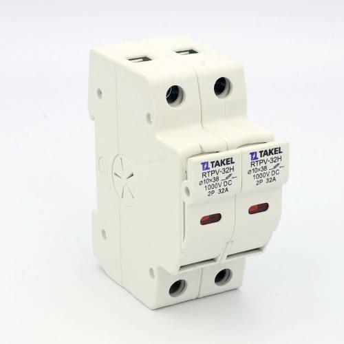 Тримач плавкого запобіжника RTPV-32H 10x38 2Р 32А DC 1000В TAKEL