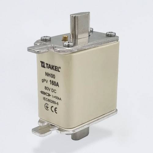 Плавка вставка запобіжника NH00 160А 80V DC TAKEL