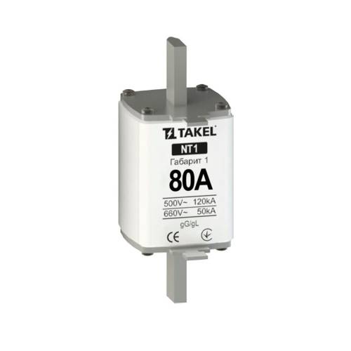 Плавка вставка запобіжника NT1 80А TAKEL 